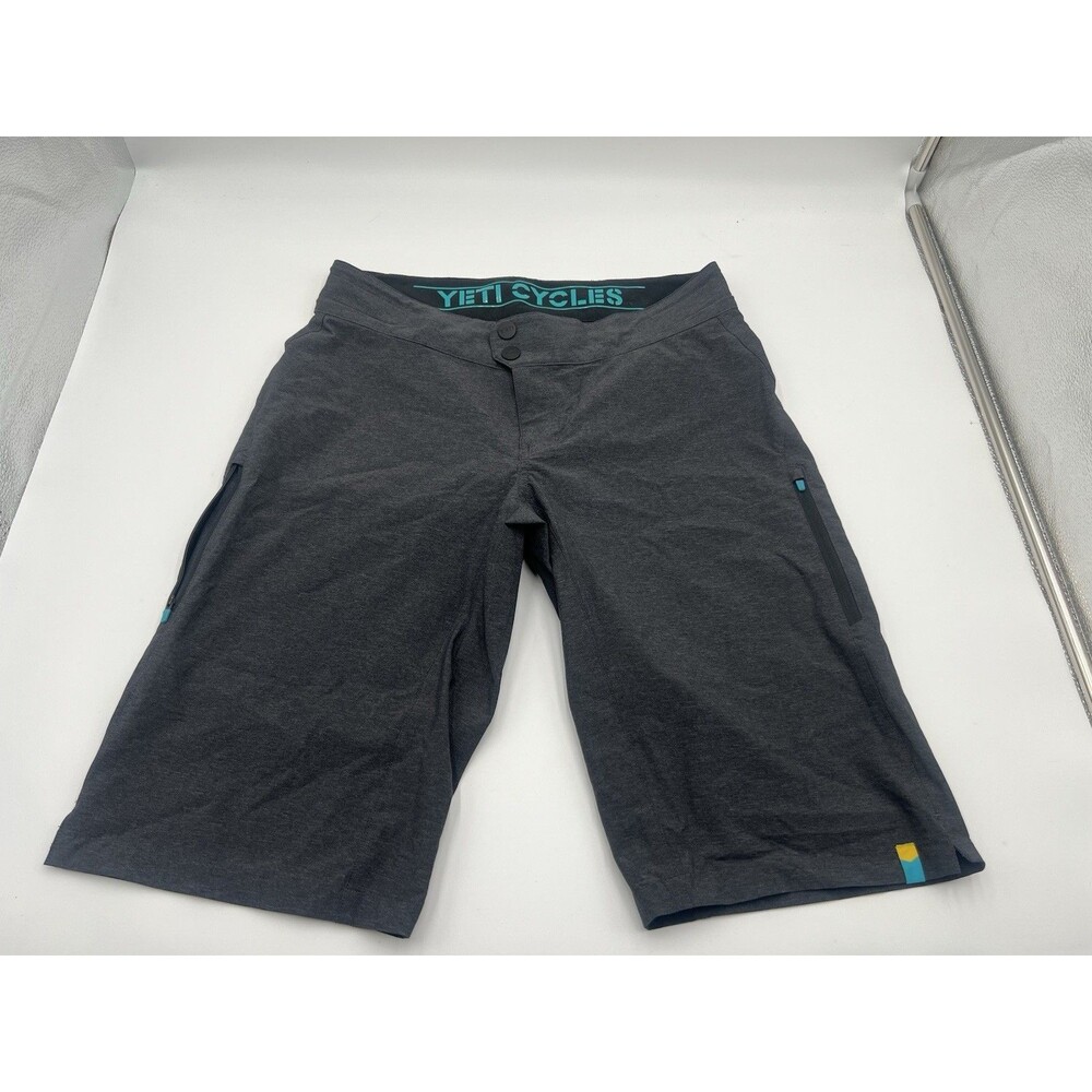 Yeti Cycles Women’s Avery Bike Short Size Medium Grey Lightweight Pockets